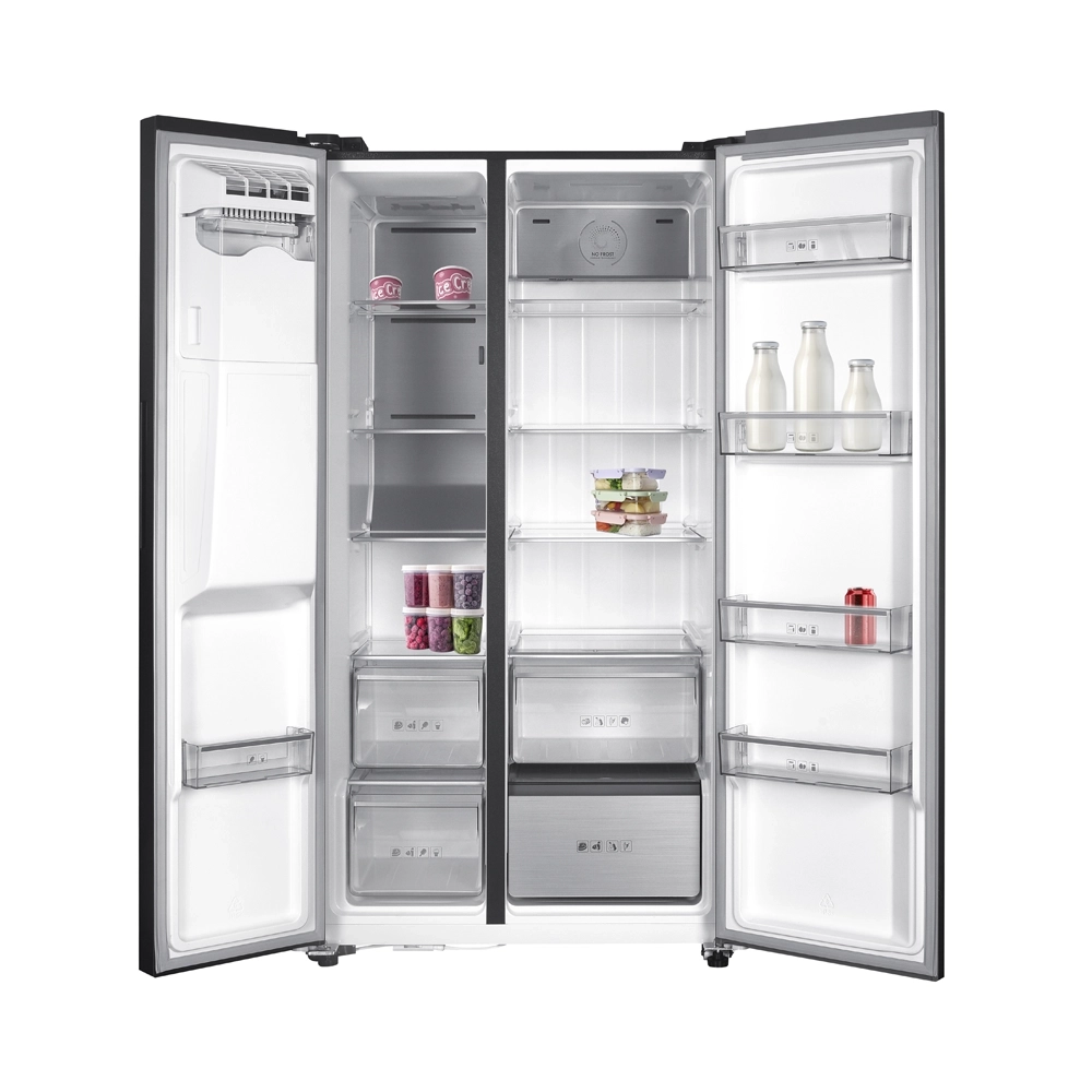 Kibernetik FSP Food Center Side by Side 577 Liter mit Eiswürfelspender schwarz (E)