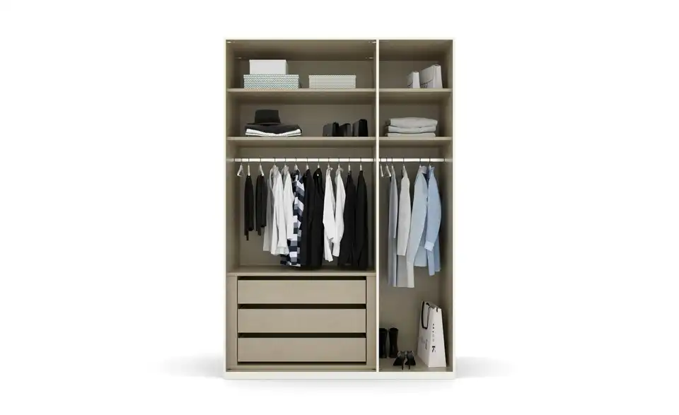 Drehtürenschrank 151 cm 3 Stück