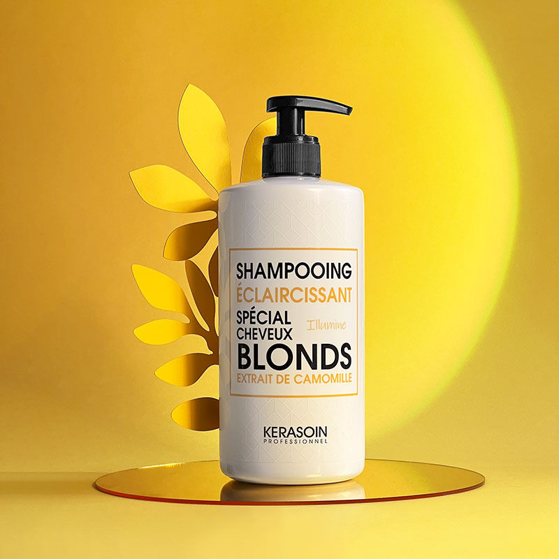 Shampooing éclaircissant spécial cheveux blonds