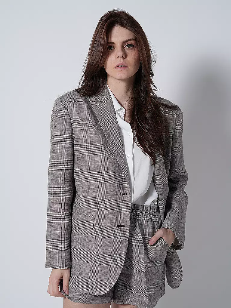 ANINE BING Leinenblazer QUINN  schwarz