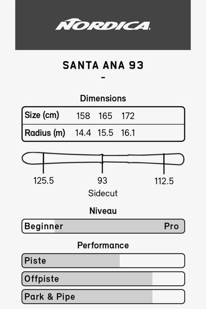 Nordica Santa Ana 93 Damen Ski 2223