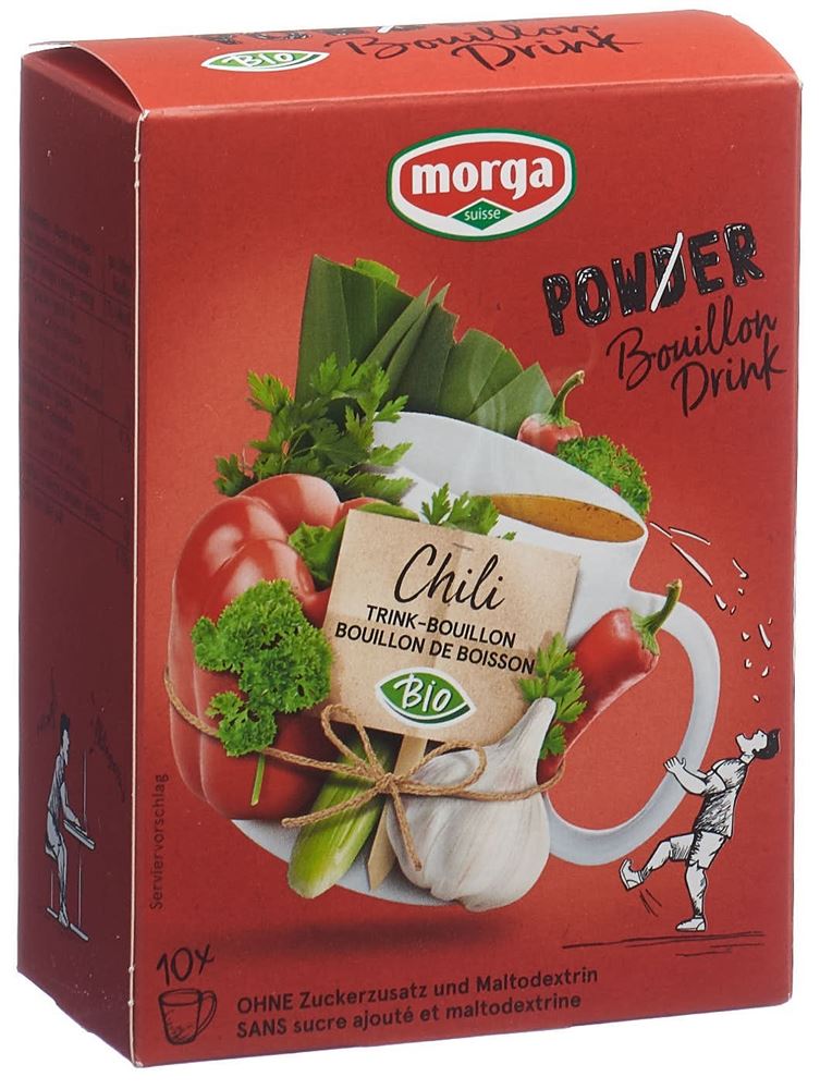 MORGA PowerPowder BouillonDrink Chili Bio Btl 4 g