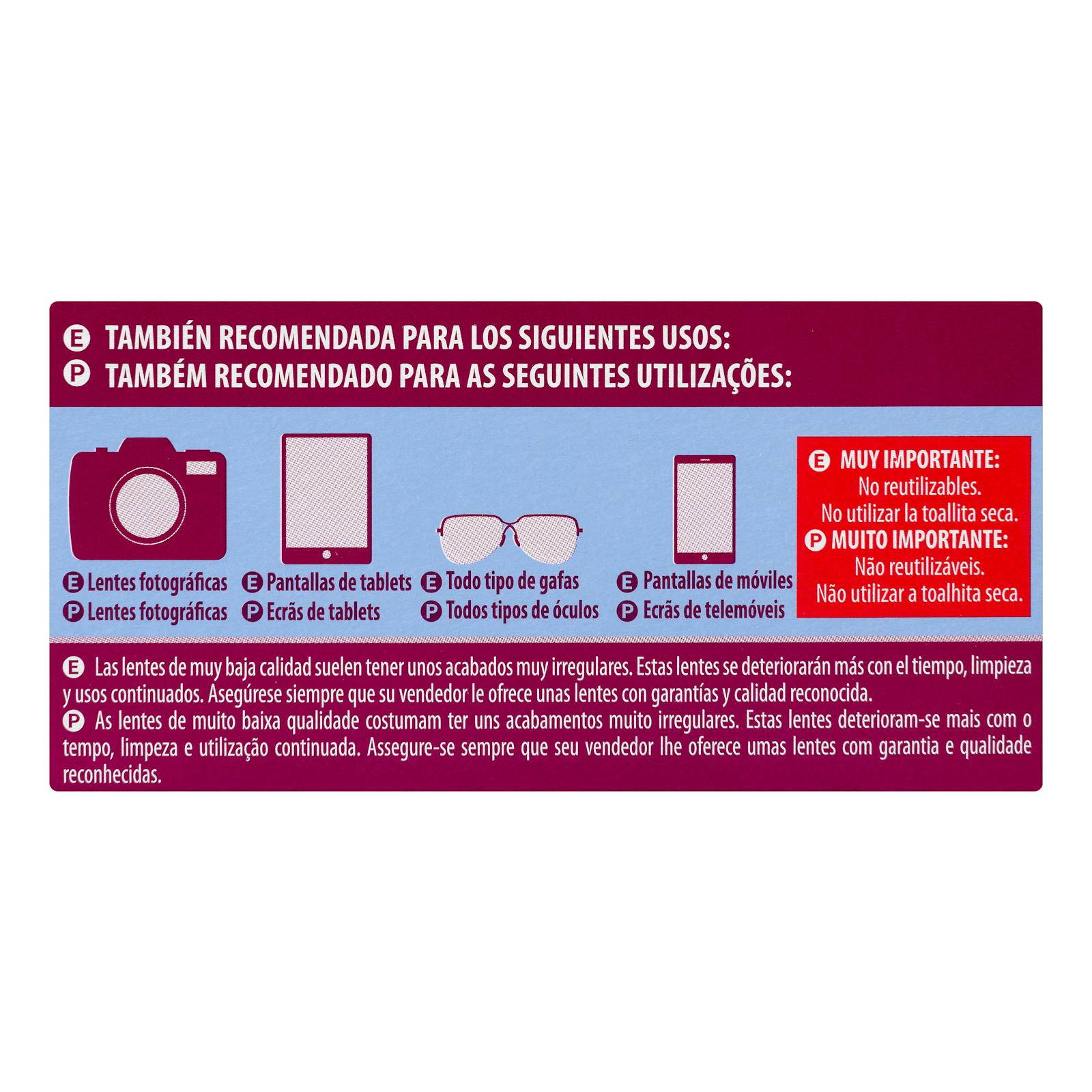 Lingettes nettoyantes pour lunettes à dose unique Green Forest