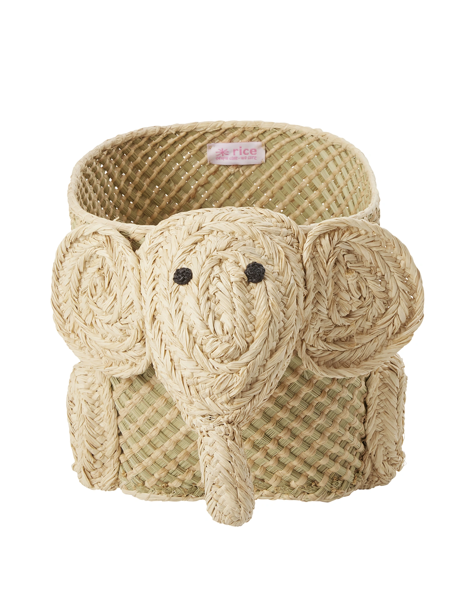 Raffia-Korb ELEPHANT SMALL (21x20x34) in natur