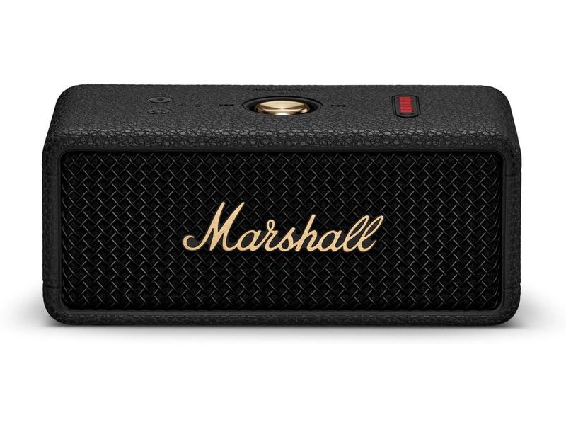 Marshall Bluetooth Speaker Emberton III Schwarz Tragbarer Lautsprecher mit über 32 Stunden Spieldauer