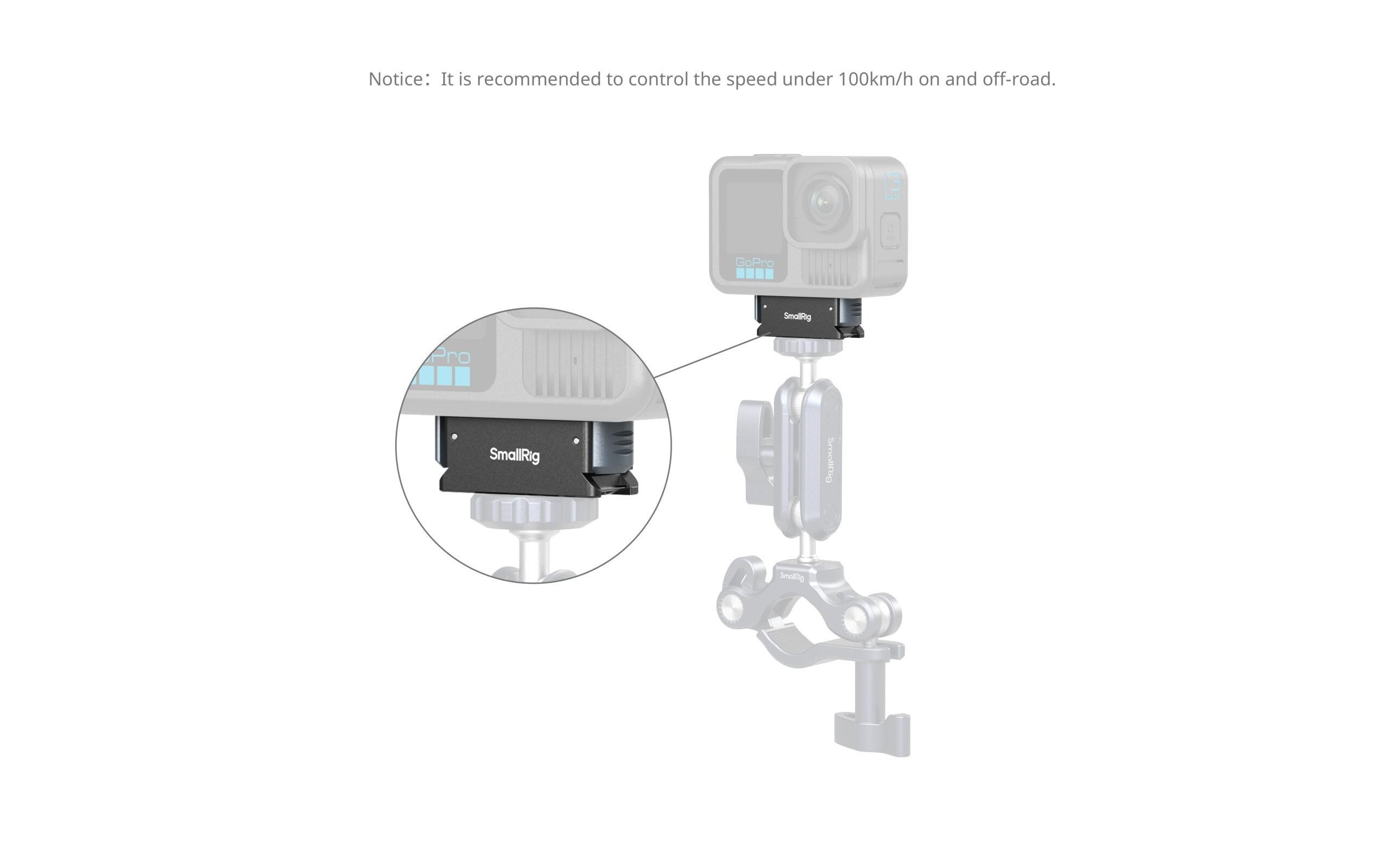 Schnellwechseladapterhalterung für GoPro Hero Black 13Für schnellen Kameraeinsatz