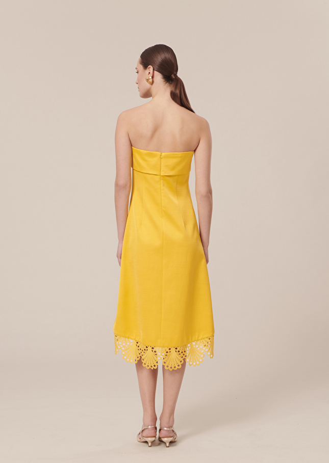 Robe Royjaune satinée