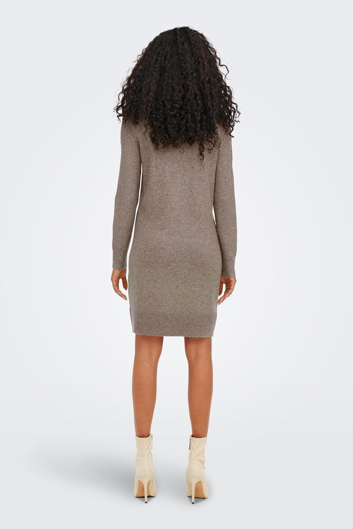 Vestido curto de tricô