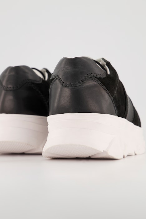 Leder-Sneaker, Chunky-Sohle, Wechselfußbett, Weite H
