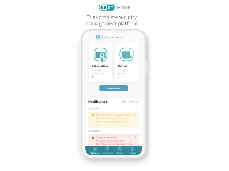 ESET HOME Security Premium ESD, Vollversion, 5 User, 2 Jahr Der Premiumschutz für Ihr digitales Leben – Stärken Sie Ihren Schutz dank Passwort-Manager, Verschlüsselung sensibler Dateien und modernster Bedrohungserkennung