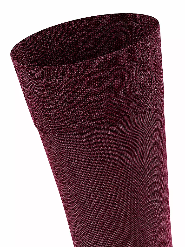 FALKE Herren Socken Sensitive Malaga barolo rot