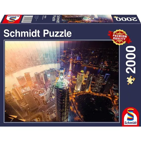 Schmidt Spiele Puzzle - Tag und Nacht, Zeitscheibe, 2000 Teile