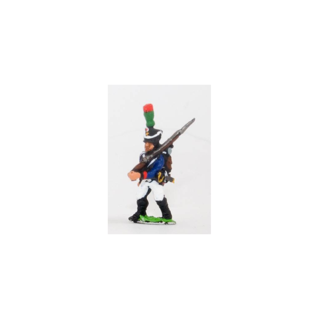 French: Young Guard 1809-1815: TirailleursGrenadiers or TirailleursChasseurs: Advancing with shouldered Musket