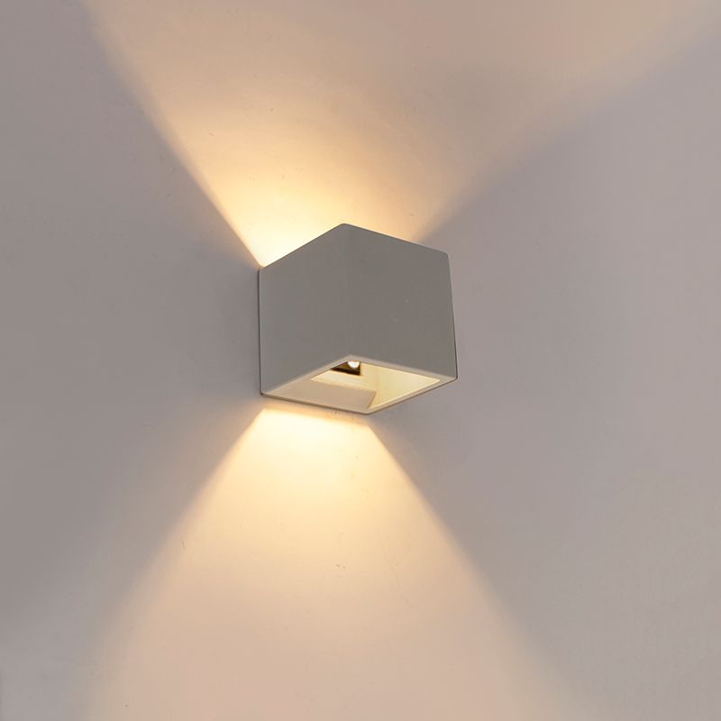 Industri�le wandlamp beton met lichteffect - Box