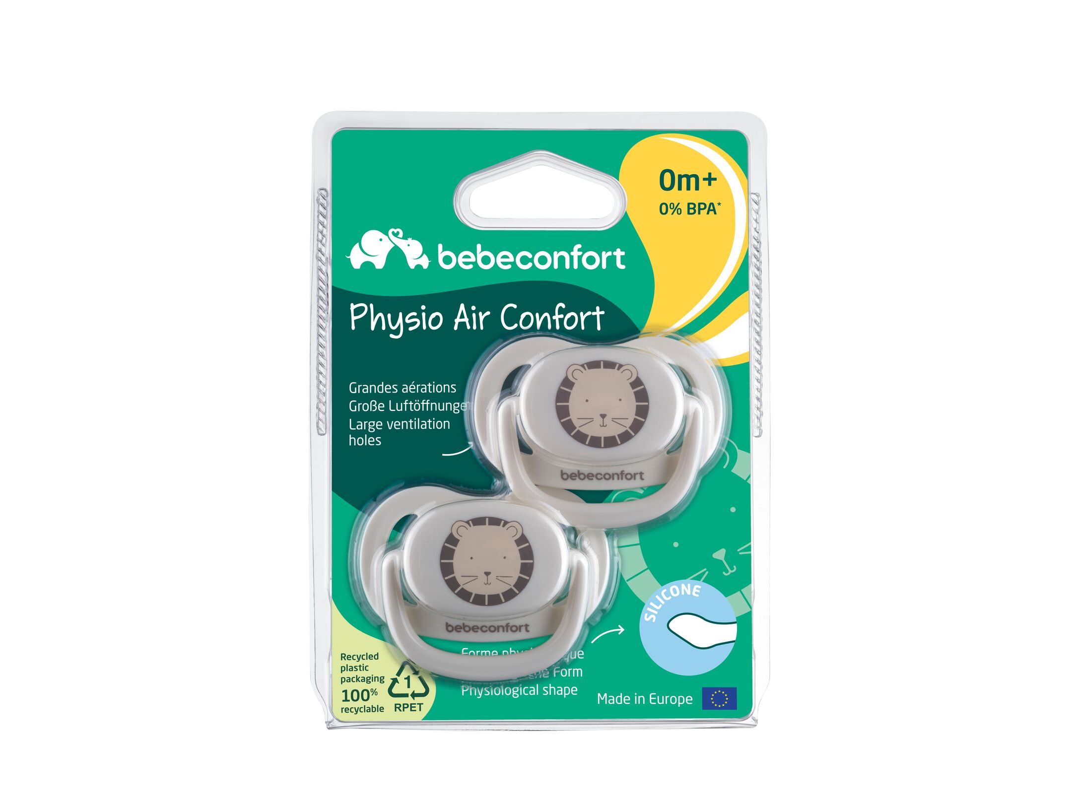 PACK 2 CHUCHAS BEBÉCONFORT SILICONE 0-6MESES