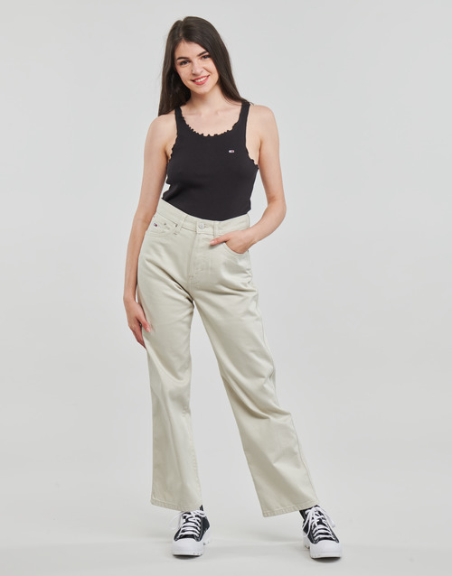 Tommy Jeans - TJW BETSY MID RISE LOOSE - Beige