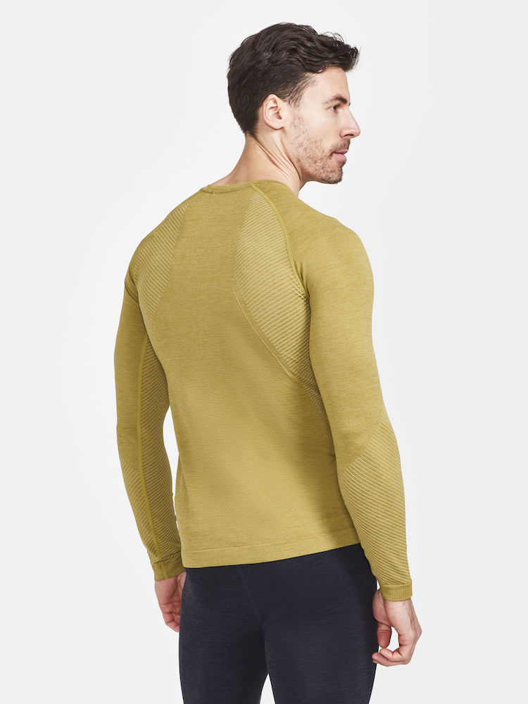 Craft Core Dry Active Comfort Langærmet Baselayer Gul