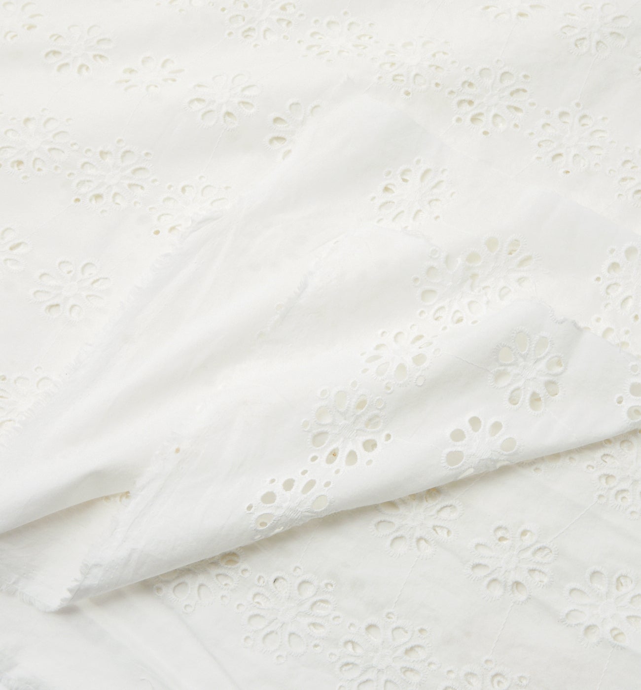 Coupon 3 m broderie anglaise - Ecru