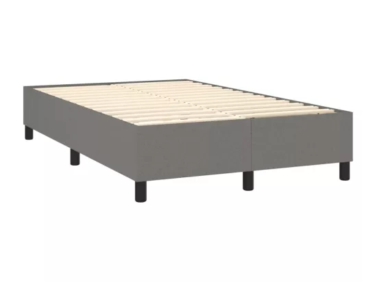 Sommier à lattes de lit Gris foncé 120x200 cm Tissu