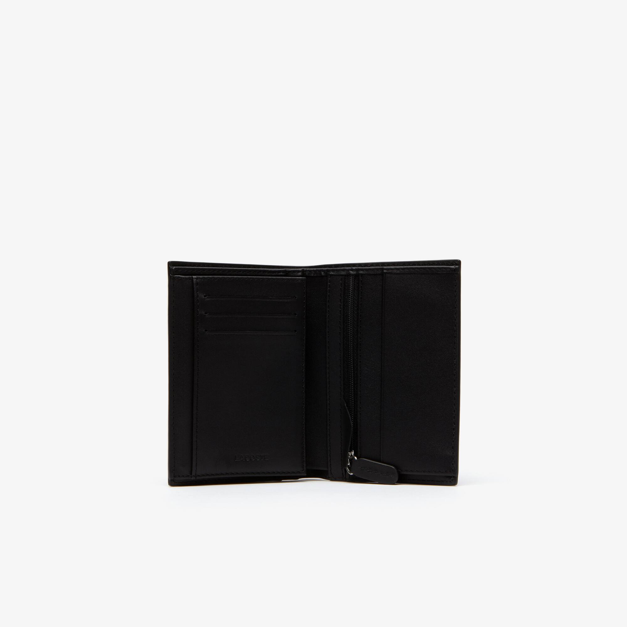 Herren-Brieftasche FG aus Leder für sieben Karten Brieftaschen - Schwarz - Lacoste - Herren