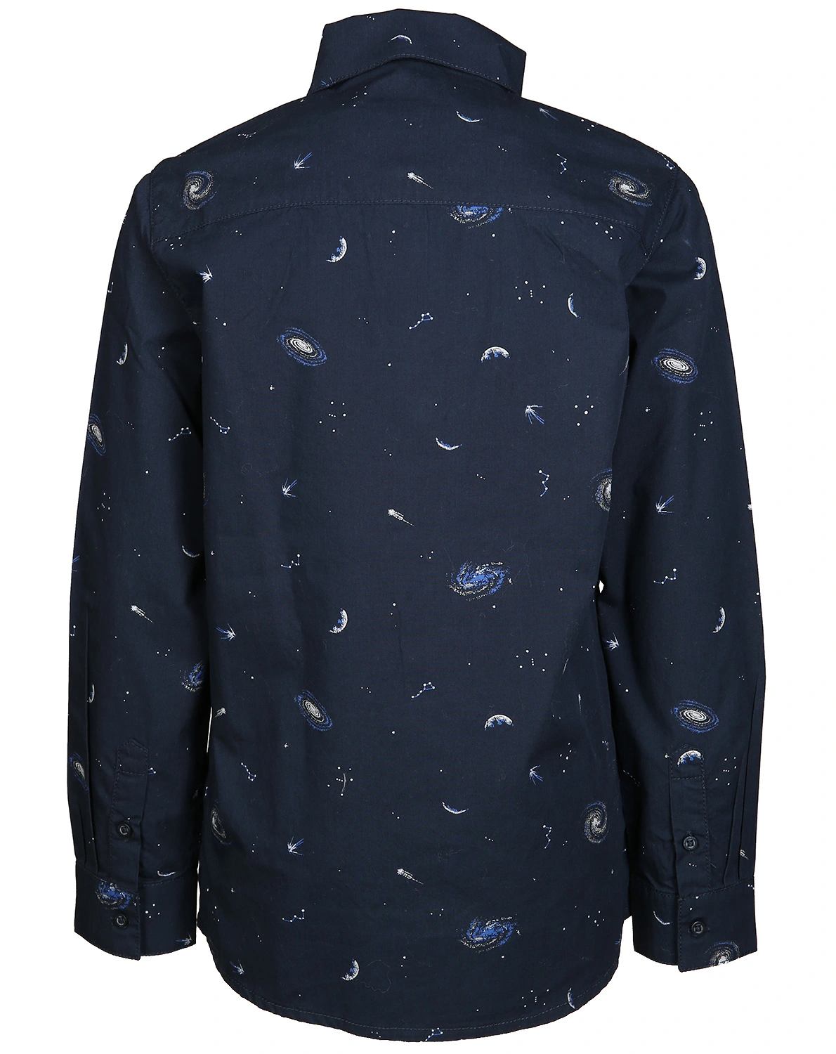 Langarm-Hemd SPACE in marineblau