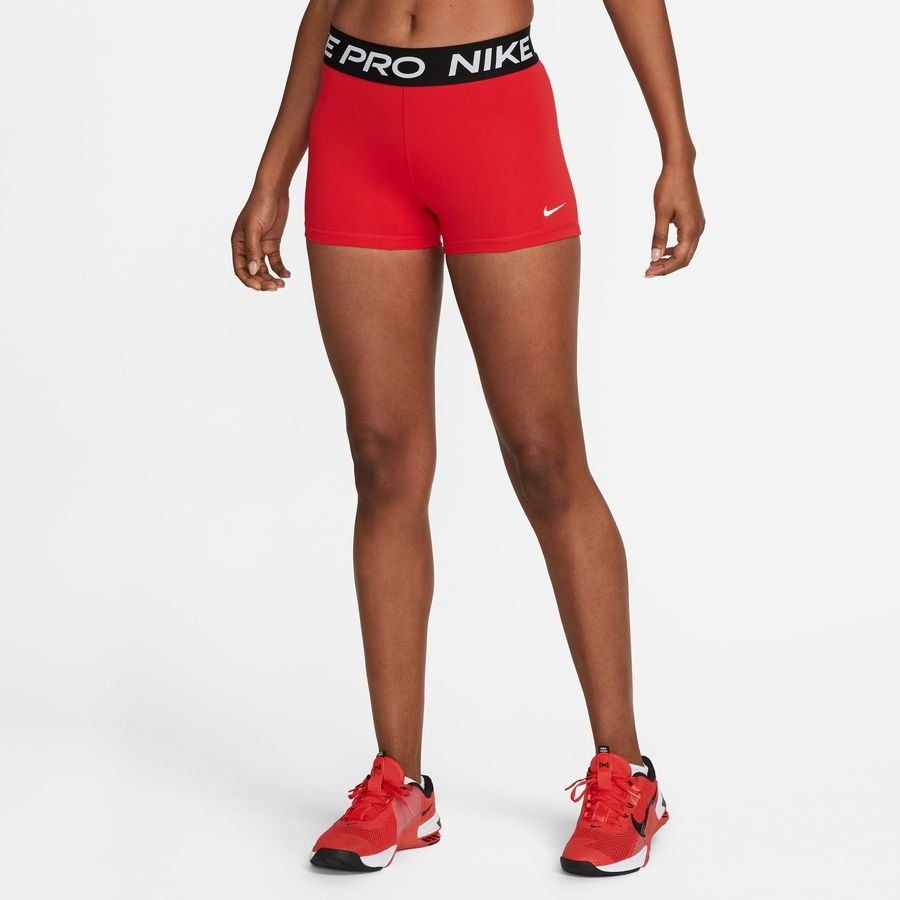 Nike Pro Collant Short 365 - Rouge/Noir/Blanc Femme