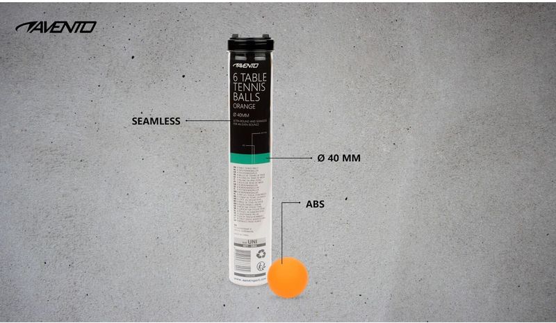 Avento - Tafeltennisballen - Oranje - ABS - 6 Stuks