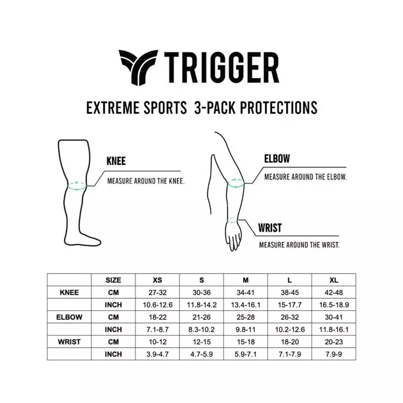Set de protections TRIGGER Extreme Sports
