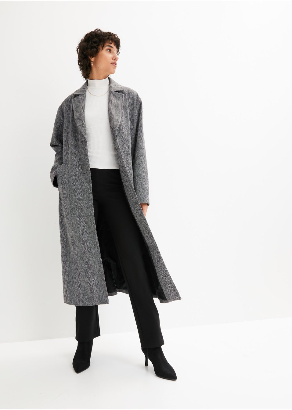 Manteau imitation laine