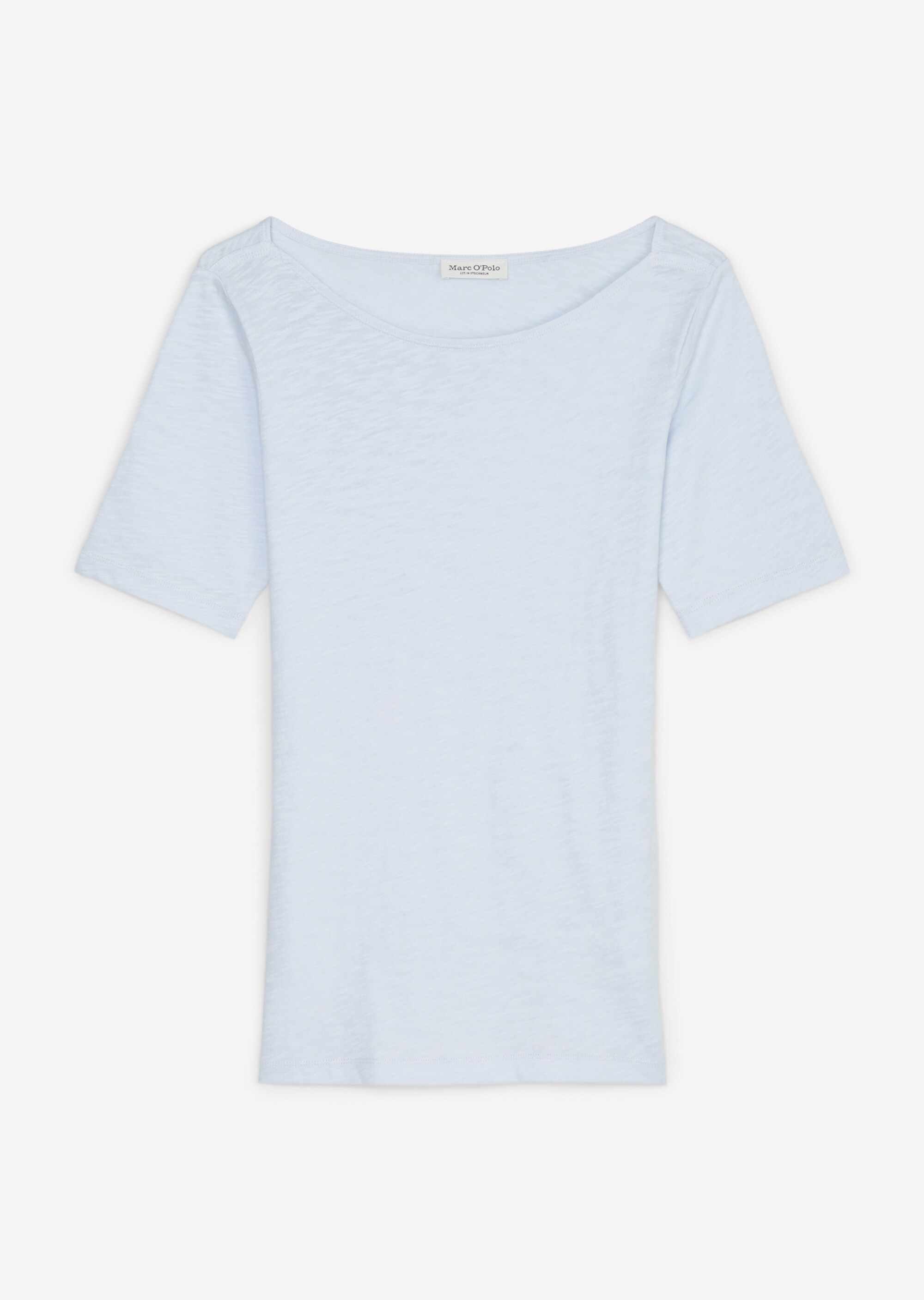 U-Boot-T-Shirt regularaus softem Slub-Jersey