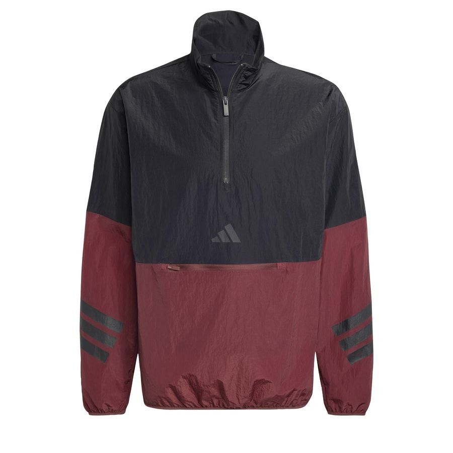 Adidas Sweat-shirt toile demi-zip 3 bandes Future Icons
