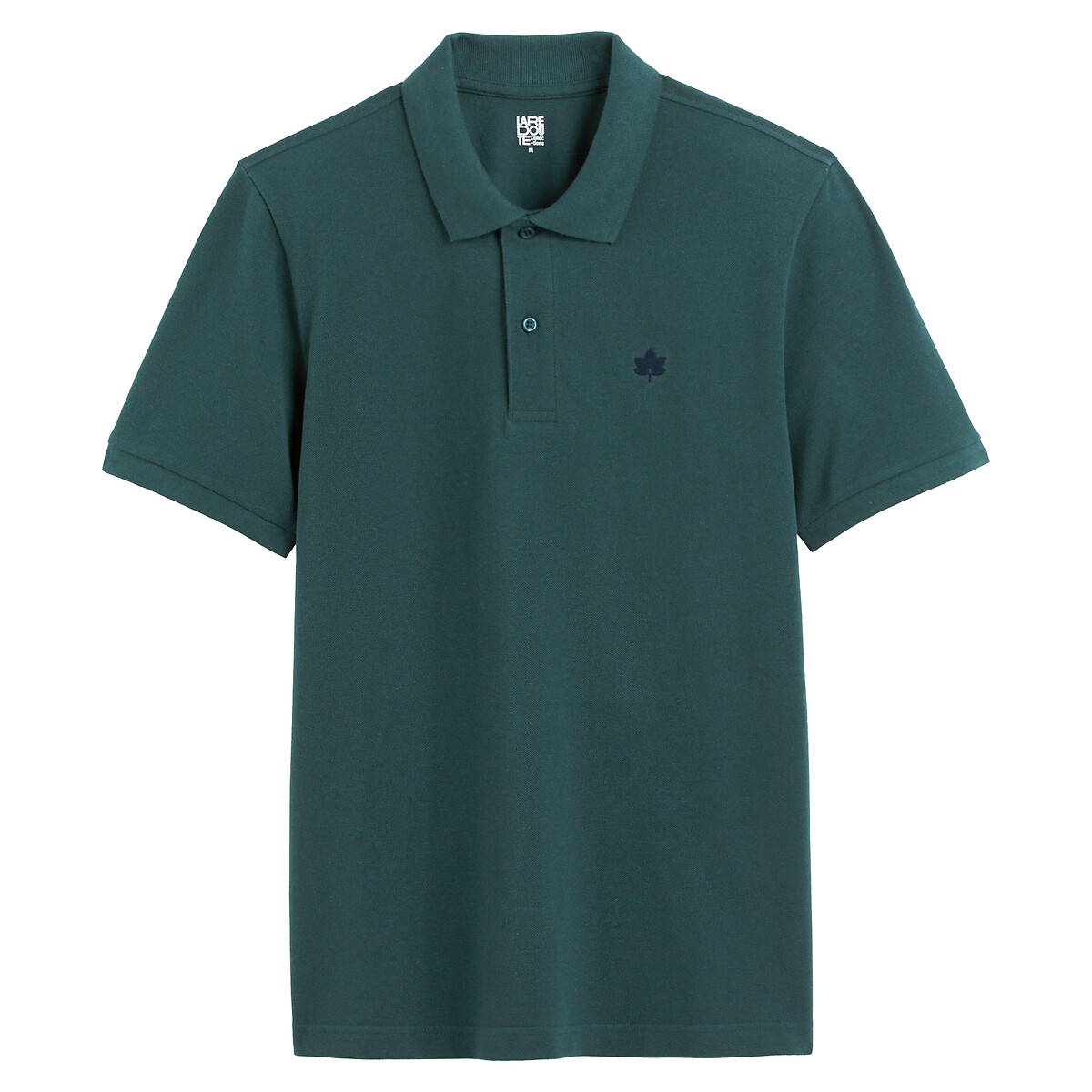 COLEÇÕES LA REDOUTE<br>Camisa polo de manga curta, bordada, Signature