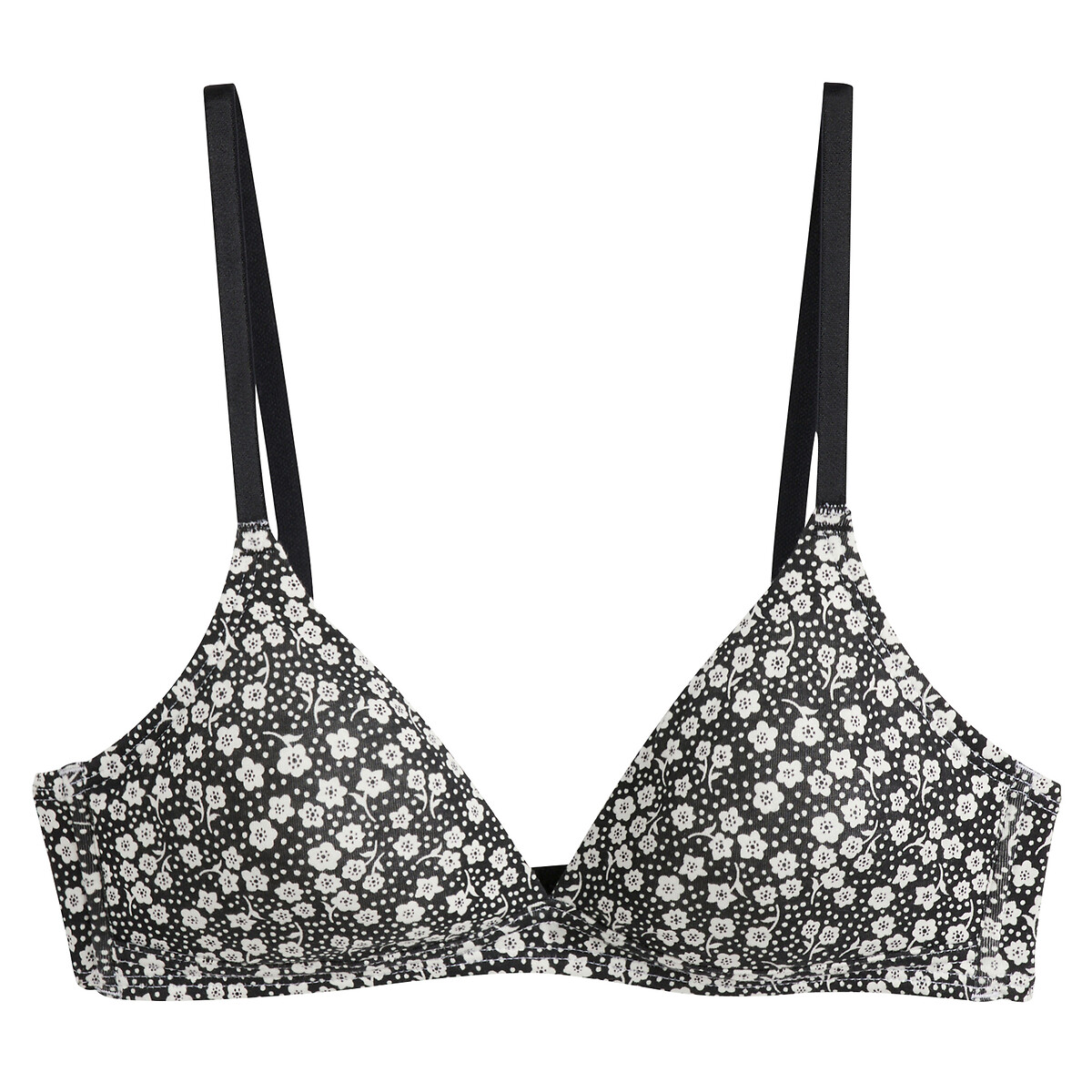 COLEÇÃO LA REDOUTE<br>Sutiã triangular de algodão sem aro
