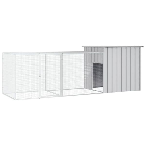 Galinheiro 300x91x100 cm Aço Galvanizado Grey - 3106460 - 3106460
