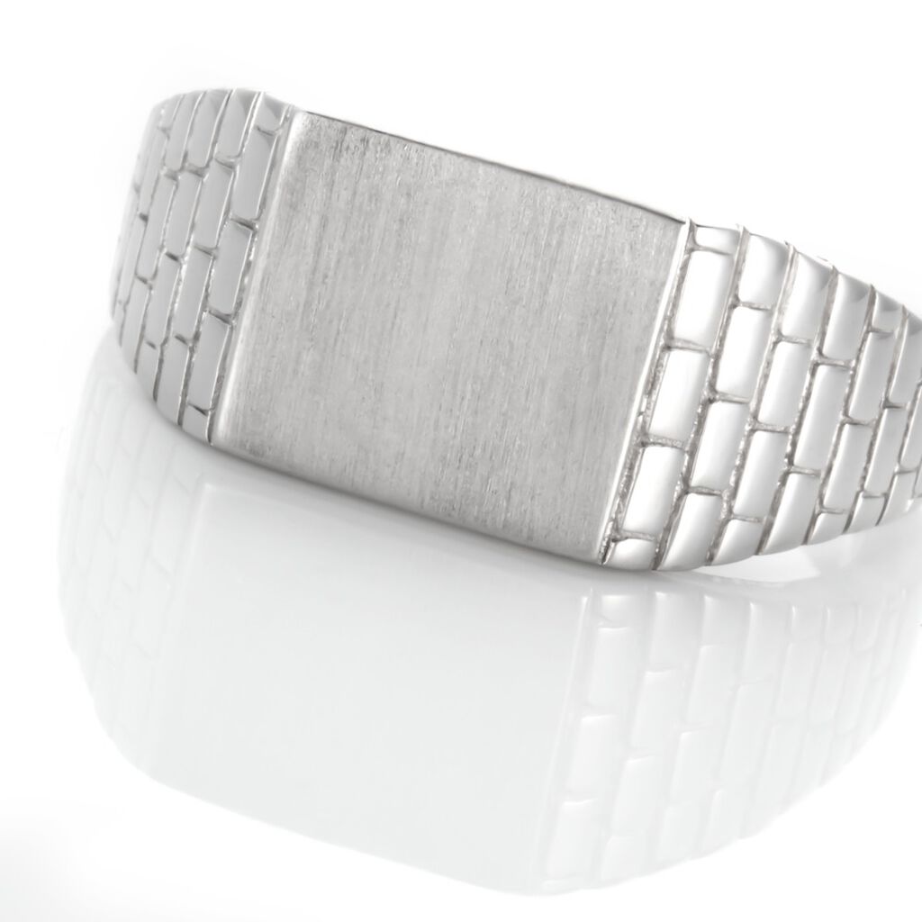 Chevalière Argent Blanc Corentyn