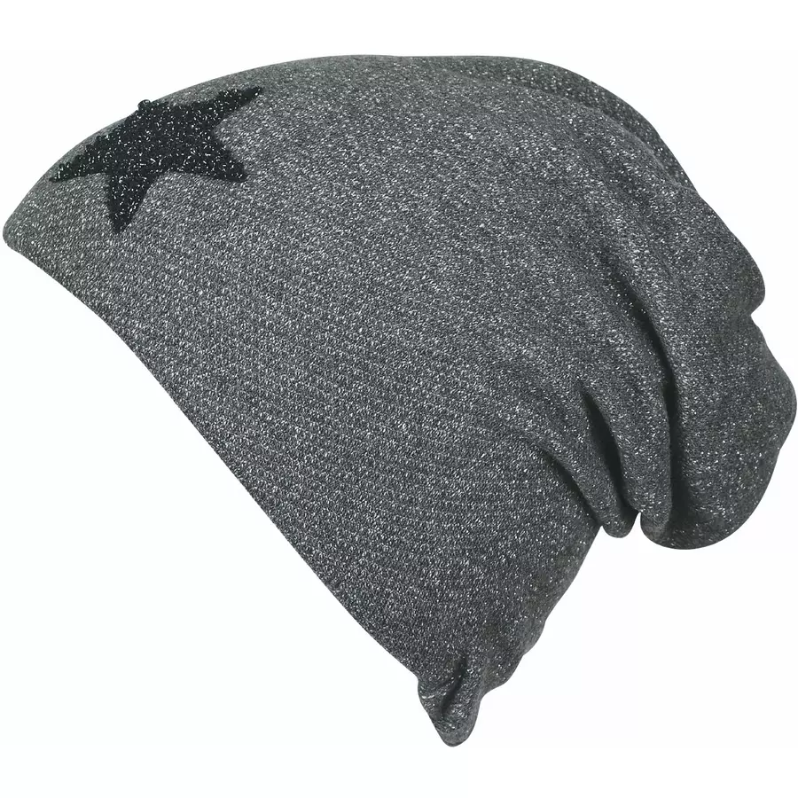 Sterntaler Slouch-Beanie Sweatstoff eisengrau