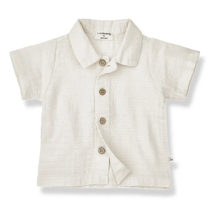 1+ in the family Chemise Manches Courtes David | Ecru