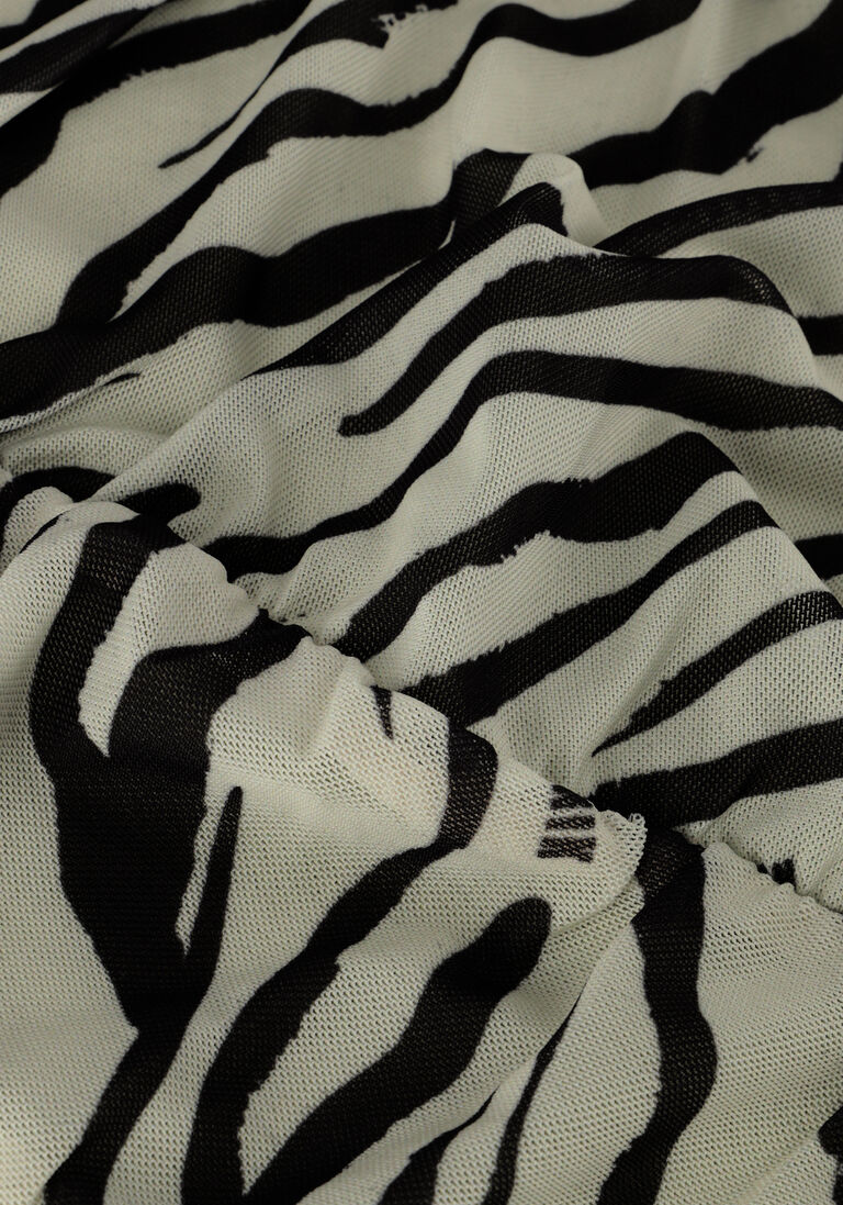 NIK & NIK zwarte nik & nik mini jurk zebra mesh dress
