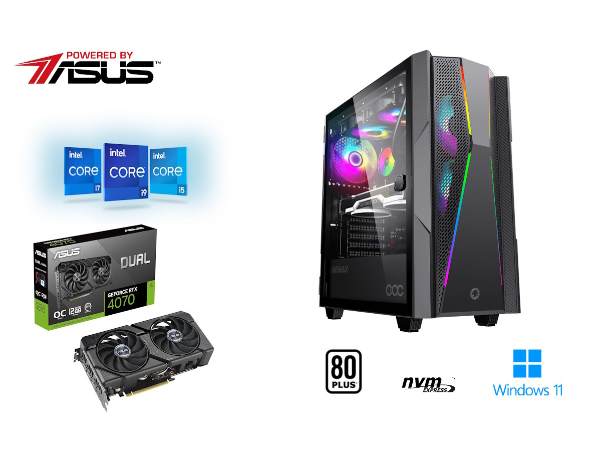 DESKTOP GAMING POWERED BY ASUS I7/16/1TB RTX 4070