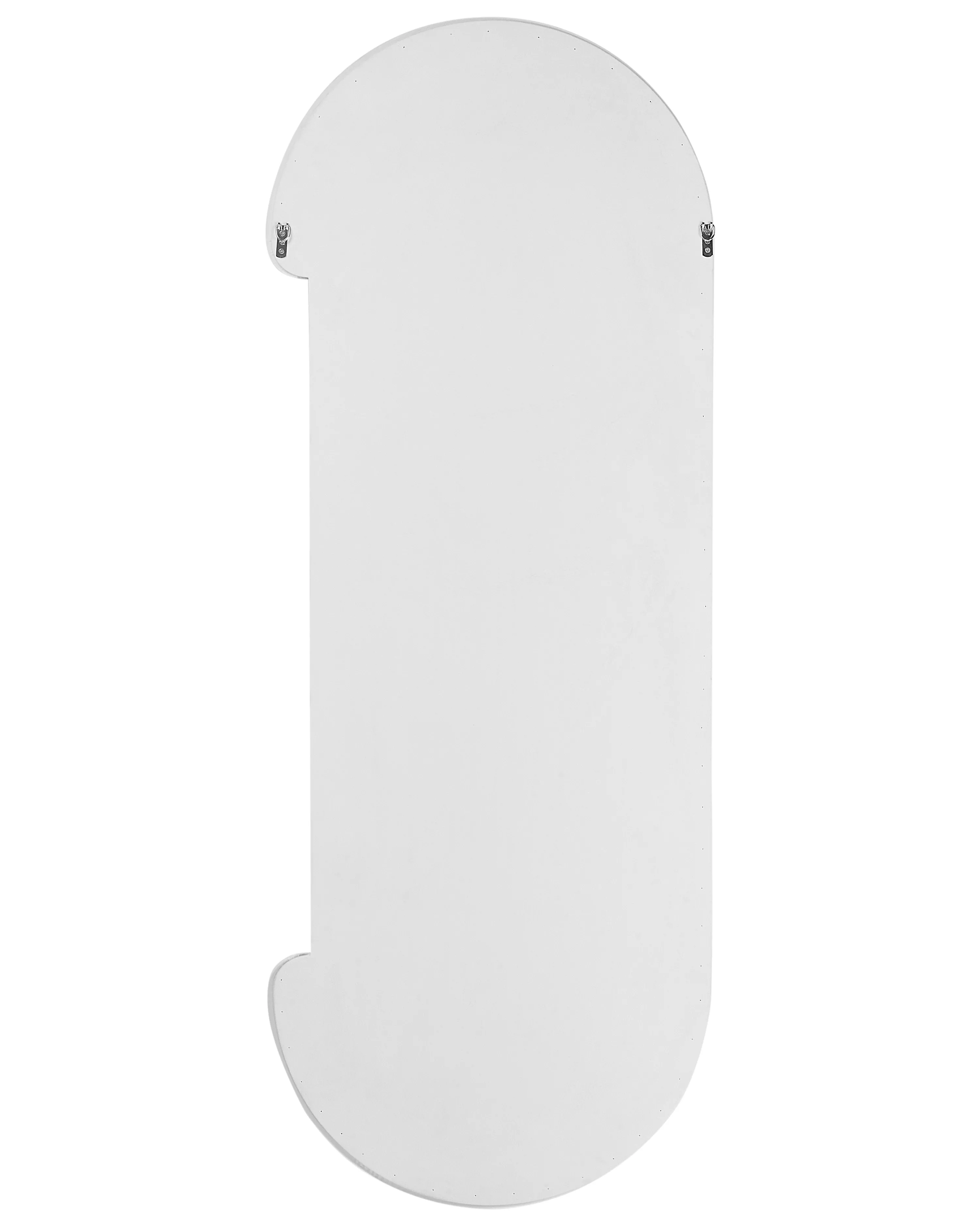 Wandspiegel LOCHES 54 cm 158 cm Fluweel Wit