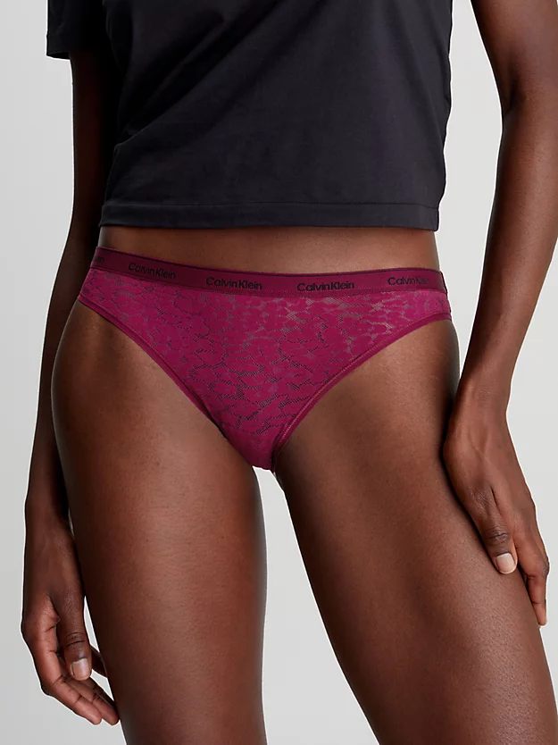 Conjunto com 3 calcinhas de biquíni de renda