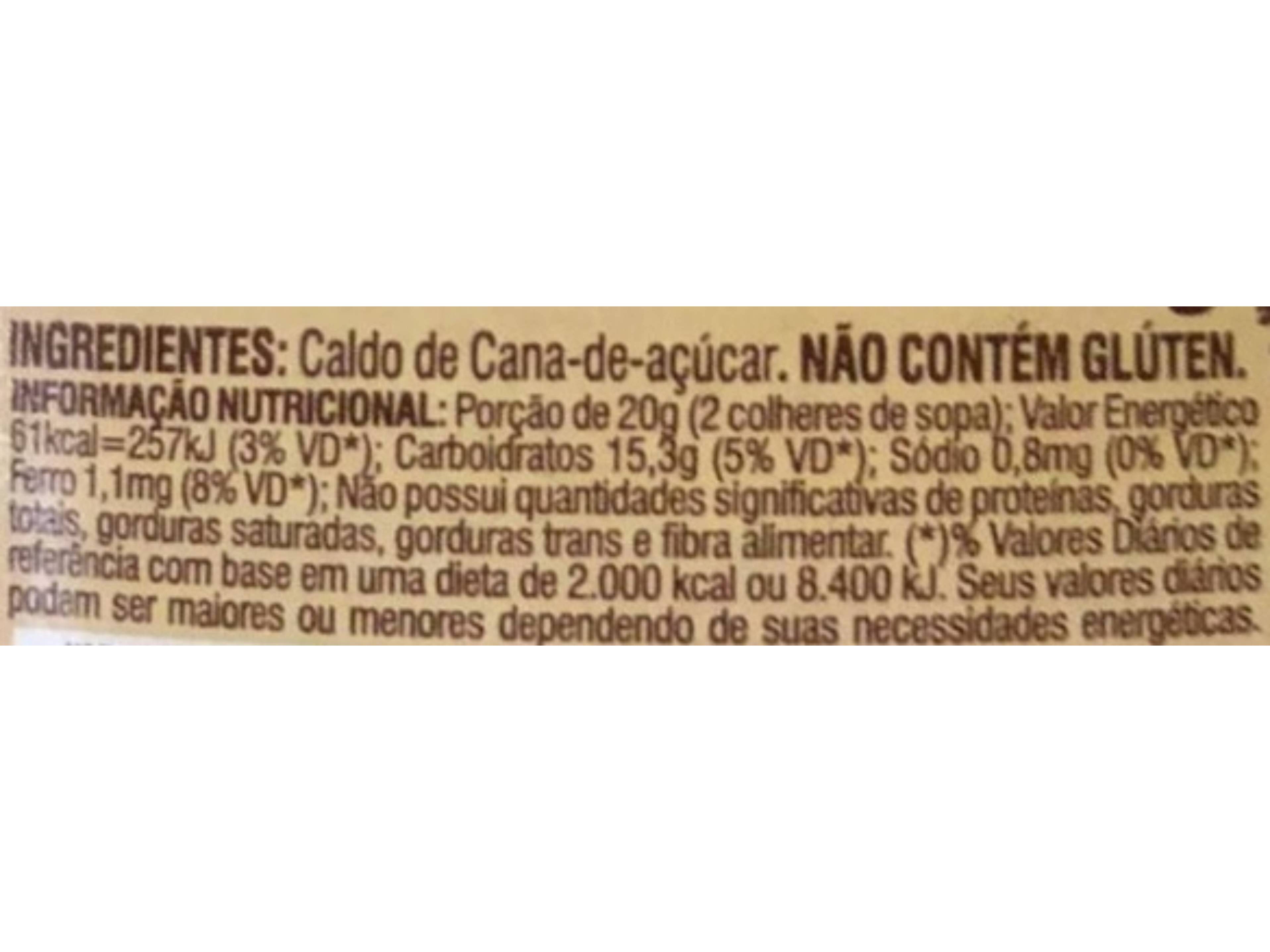 DOCES DACOLÔNIA MELADO DE CANA 250G