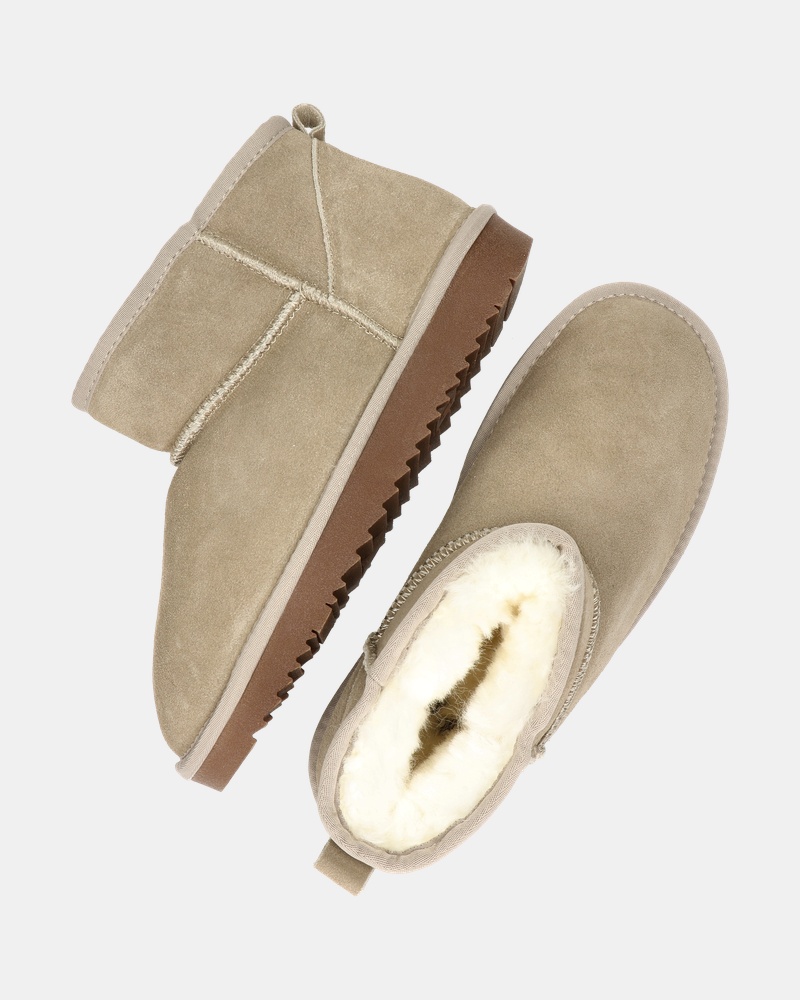 PS Poelman Gevoerde boots  - beige