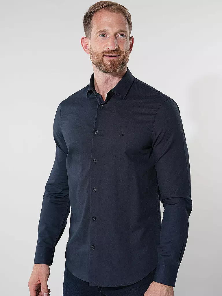ARMANI EXCHANGE Hemd Slim Fit  blau