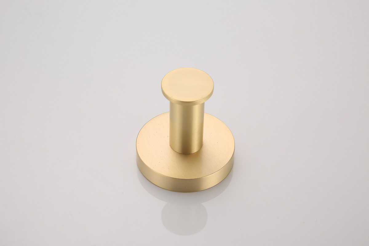 Saniclear Brass haak handdoekhaak geborsteld messing mat goud