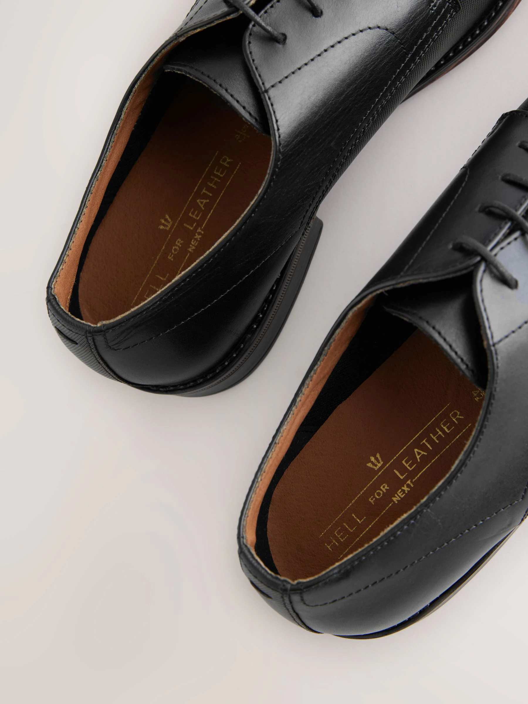 Zwart - Saffiano leren Derby-schoenen