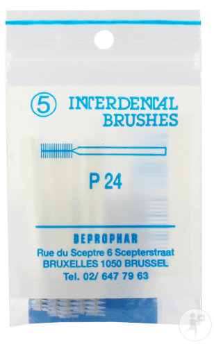 Deprophar Proximal Brosse Avec Manche Cylindrique Large 5 Pièces (P24)
