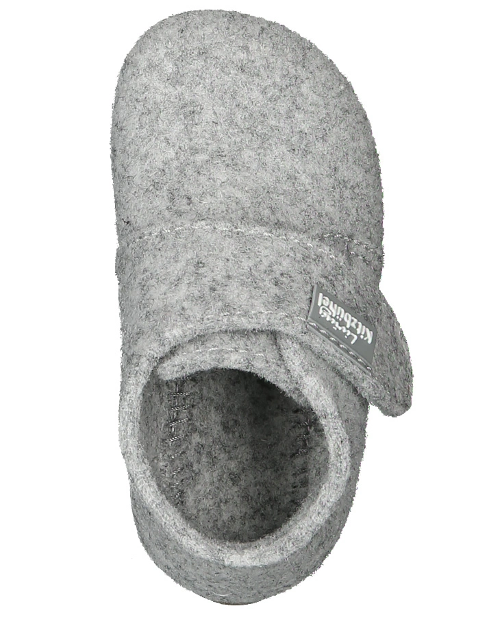 Klett-Hausschuhe SOLID in hellgrau