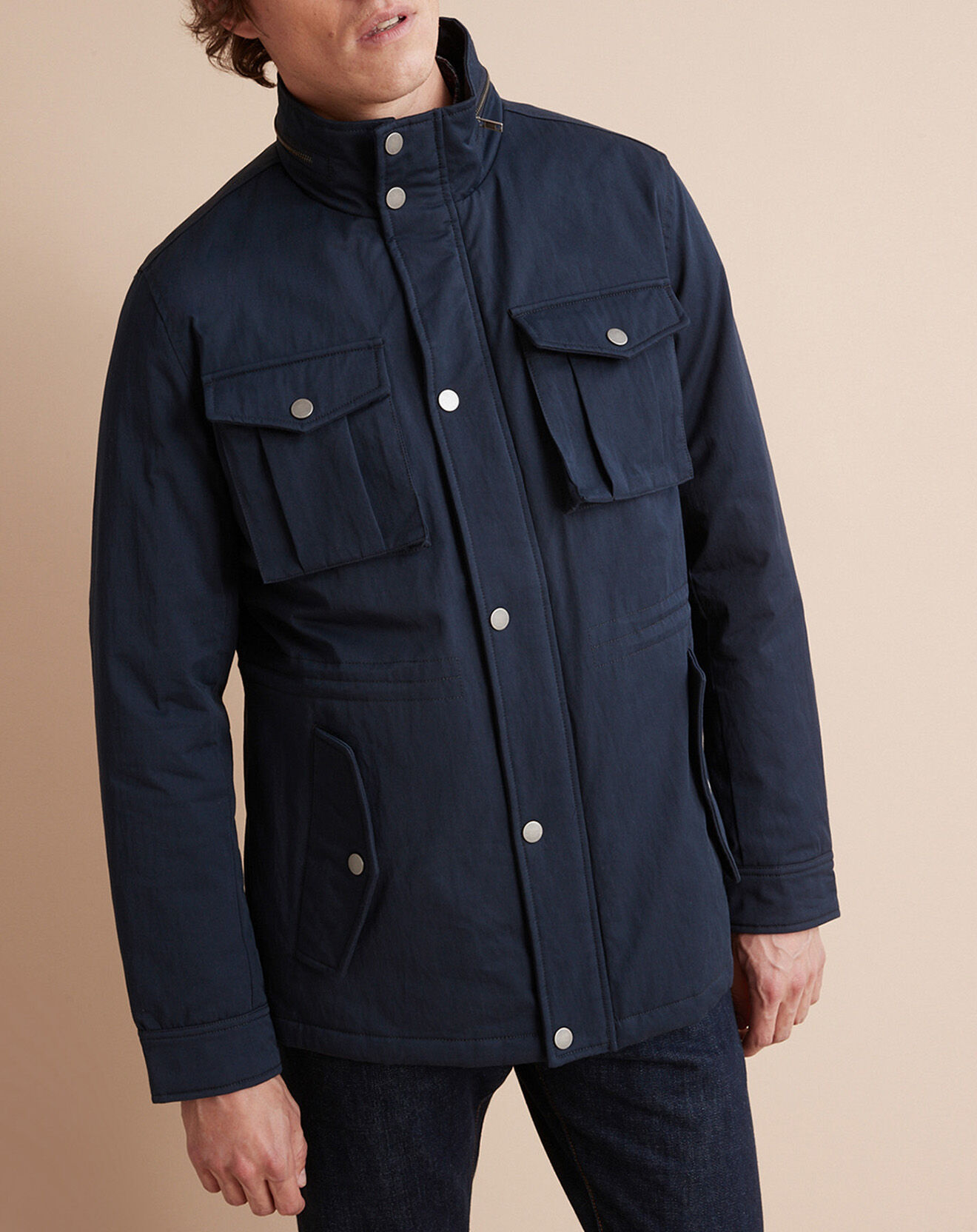 Cyrillus Veste matelassée bleu foncé