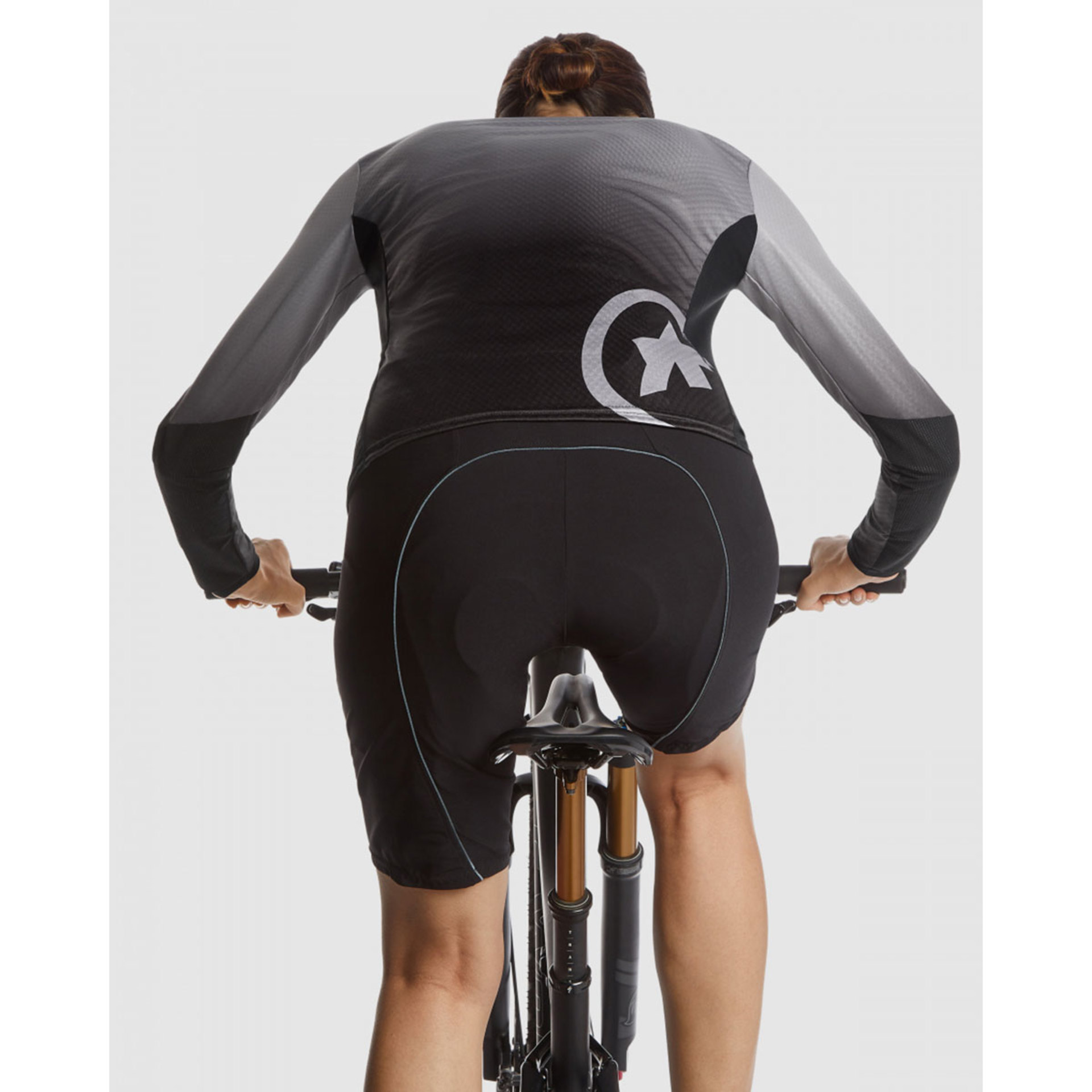Assos Trail T3 MTB Fietsshirt Lange Mouwen Grijs/Zwart Dames